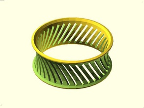 bracciale vi pinshape openscad braccialetto 3d print model - Mito3D