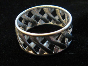 linkbracelet ring scaled pinshape spiral openscad bracelet 3d print model - Mito3D