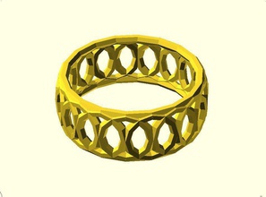 bracelet ii pinshape wearable openscad jewelry 3d print model - Mito3D