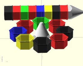 lápis parafuso caso pinshape 3d print model - Mito3D