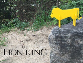 animales simples 12 rey león pinshape Diseño 3d 3d print model - Mito3D