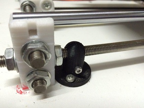 prusa i3 - 8mm threaded rod anchor split pinshape 3d print model - Mito3D