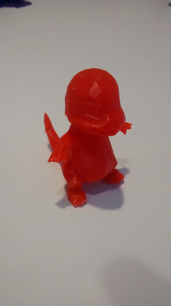 high-poly charmander pinshape pokemon 3D print model - Mito3D