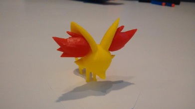 fennekin pinshape pokemon fennec fox 3d print model - Mito3D