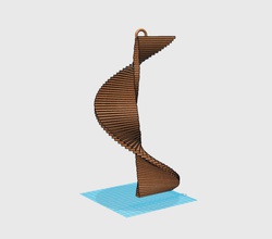 wind spiral pinshape catchthewind 3d print model - Mito3D