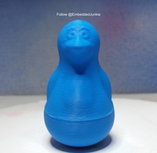 petey Pinguin roly poly Spielzeug pinshape 3d Druck Kinder design Herausforderung weeble weebles tumbler rolypoly 3d print model - Mito3D