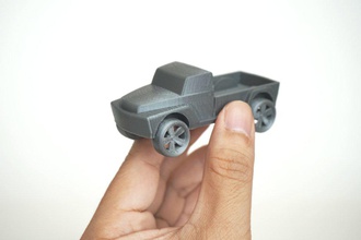 pickup truck pinshape vehicle trucks toy miniature desktop car 3d print model - Mito3D