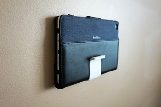 wall mount multi purpose holder pinshape tablet iphone ipad mini clip book 3d print model - Mito3D