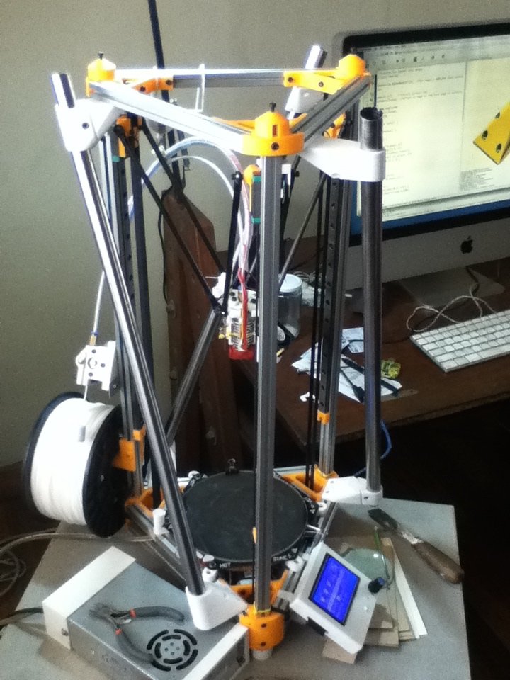 kossel mini çapraz brace dirsek pinshape 3D print model - Mito3D