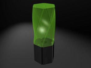 lámpara cristal pinshape sexy hogar decoración iluminación 3d print model - Mito3D