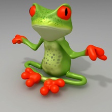 relax Frosch pinshape 3d Druck Kinder Spielzeug design challenge toy Tier lustig Cartoon entspannen entspannt Kröte 3d print model - Mito3D