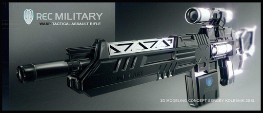 rec pistola juguete pinshape juguetes rifle props armas fuego arma fresco 3d print model - Mito3D