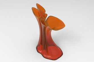 vazatriniks5 pinshape florero flores jarrón enfriar vaso 3d print model - Mito3D