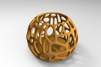 vazatriniks4 pinshape vase hole flower 3d print model - Mito3D
