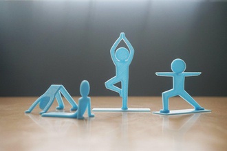 yogi pinshape yoga Figur Abbildung desktop Spielzeug Charakter 3d print model - Mito3D