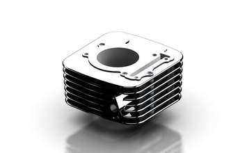 blocco motore pinshape cilindro singolo 3d print model - Mito3D