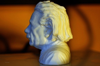 einstein busto 14k pinshape cientista recurso gênio 3d print model - Mito3D