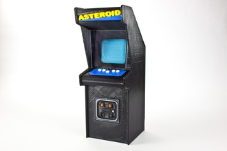 asteróides gabinete pinshape retro jogos brinquedo videogames arcade 3d print model - Mito3D