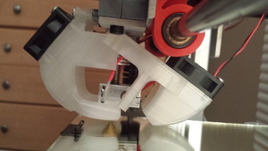 secondary cooling duct flexmendel pinshape vent fan 3d print model - Mito3D