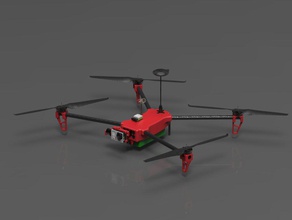 ultibot descubrimiento pro resistencia pinshape tbs t motor solid edge quadcopter marco multirotor multicopter hobbyking hobby cardán drone cw ccw escobillas 700 impresión 3d 3d print model - Mito3D