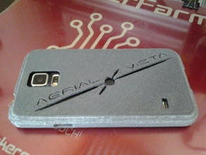 v3 aerial vista logo galaxy s5 slim case pinshape samsung Telefon Fall 3d print model - Mito3D