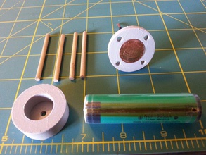 18650 2 cell adapter pinshape battery 3d print model - Mito3D