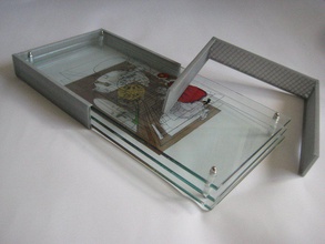 dust protection 3d glass display pinshape framework fram 3dfr 3dartists 3d print model - Mito3D