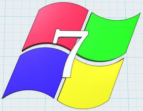 logo windows 7 pinshape 3d print model - Mito3D