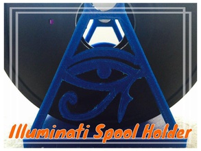 illuminati spool holder pinshape filament filamentchallenge 3d print model - Mito3D