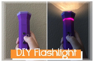 diy el feneri pinshape ev yapımı ışıklar lightitup ışık 3d print model - Mito3D