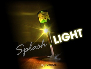splashlight ciclo garrafa bonita recurso lâmpada pinshape vinho inicial vodka splash iluminação luz decorativos decoração brilhantes suporte água cabeceira ambiente 3d print model - Mito3D