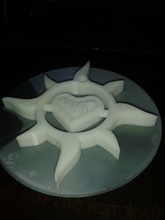 sunny heart pinshape sun 3d print model - Mito3D