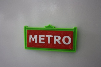 metro paris magnet pinshape 3d print model - Mito3D