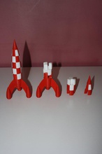 fusée bicolor pinshape 3d print model - Mito3D