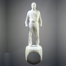 moyenne joe collection pinshape sculpture anneaux l'anneau l'homme 3d print model - Mito3D