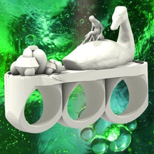 infine pinshape scultura anelli knuckle duster art 3d print model - Mito3D