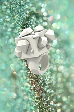 squimond ring pinshape rings diamond 3d print model - Mito3D