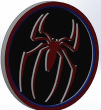 marvel spiderman logosu pinshape 3d tasarım 3d print model - Mito3D