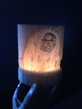 candela bob marley lithopane pinshape lithophane bougie 3d print model - Mito3D