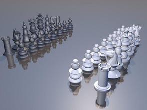 chess set pinshape 3d print model - Mito3D