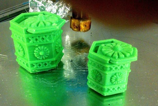 amsterdam green box pinshape malezas tapa deslizante cuadro flor 3d print model - Mito3D
