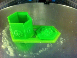 asterbox pinshape almacen cuadro deslizamiento caja flor 3d print model - Mito3D