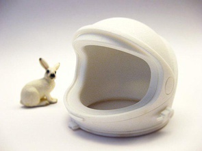 bureau l'astronaute casque pinshape lune guimauve spacex nasa l'espace d'un logo 3d print model - Mito3D