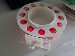 soporte bobina pinshape cola impresión titular filamento guía 3d tech 3d print model - Mito3D
