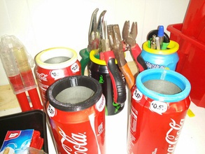 recycle soda pinshape toolbox metal lid cap 3d print model - Mito3D