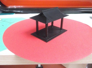bird table feeder japanese inspired pinshape 3d print model - Mito3D