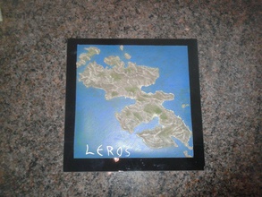 leros Yunan Adası pinshape topografya arazi 3d print model - Mito3D
