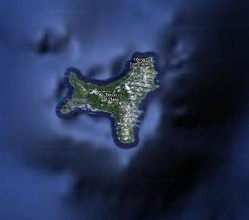 isla navidad pinshape topografía terreno 3d print model - Mito3D