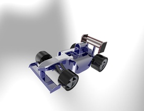 estilo f1 carro pinshape 3d design 3d print model - Mito3D