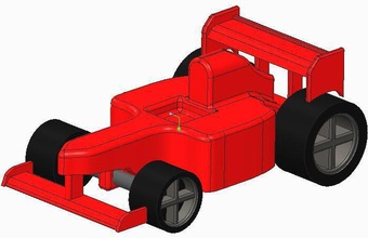 f1 tipi araç pinshape 3d tasarım 3d print model - Mito3D